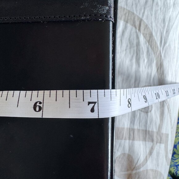 Vintage Early 00s Franco Visconti Black Patent Leather Shoulder Bag - Picture 13 of 15